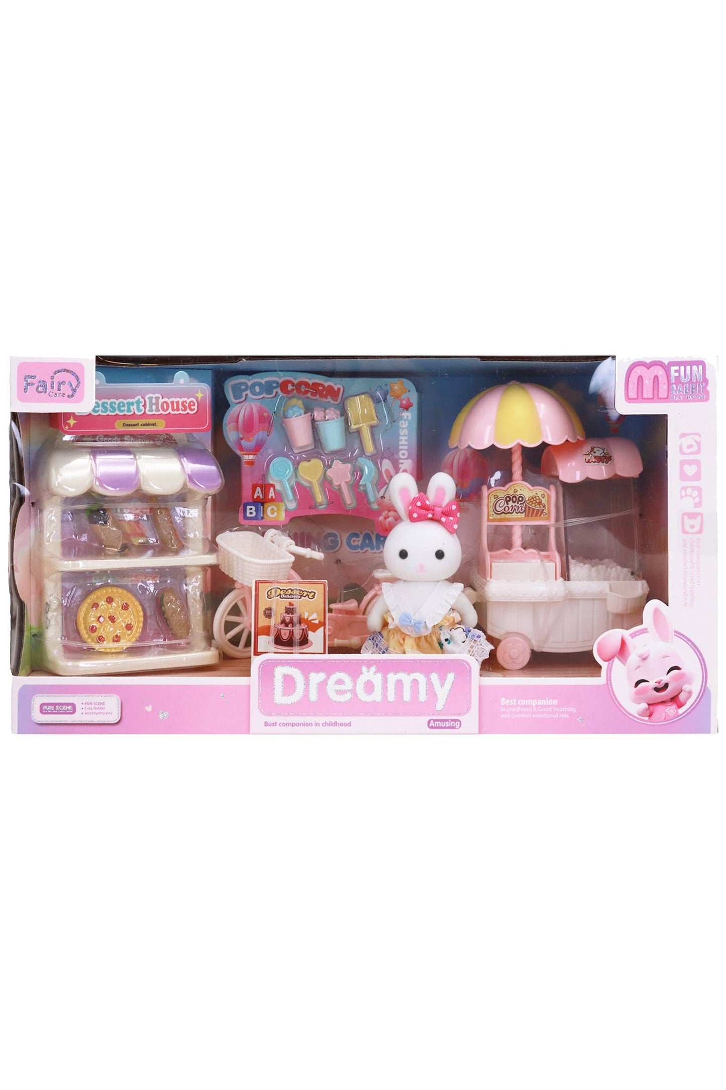 Mini Bunny Rabbit Girl Dessert Car Pretend Play