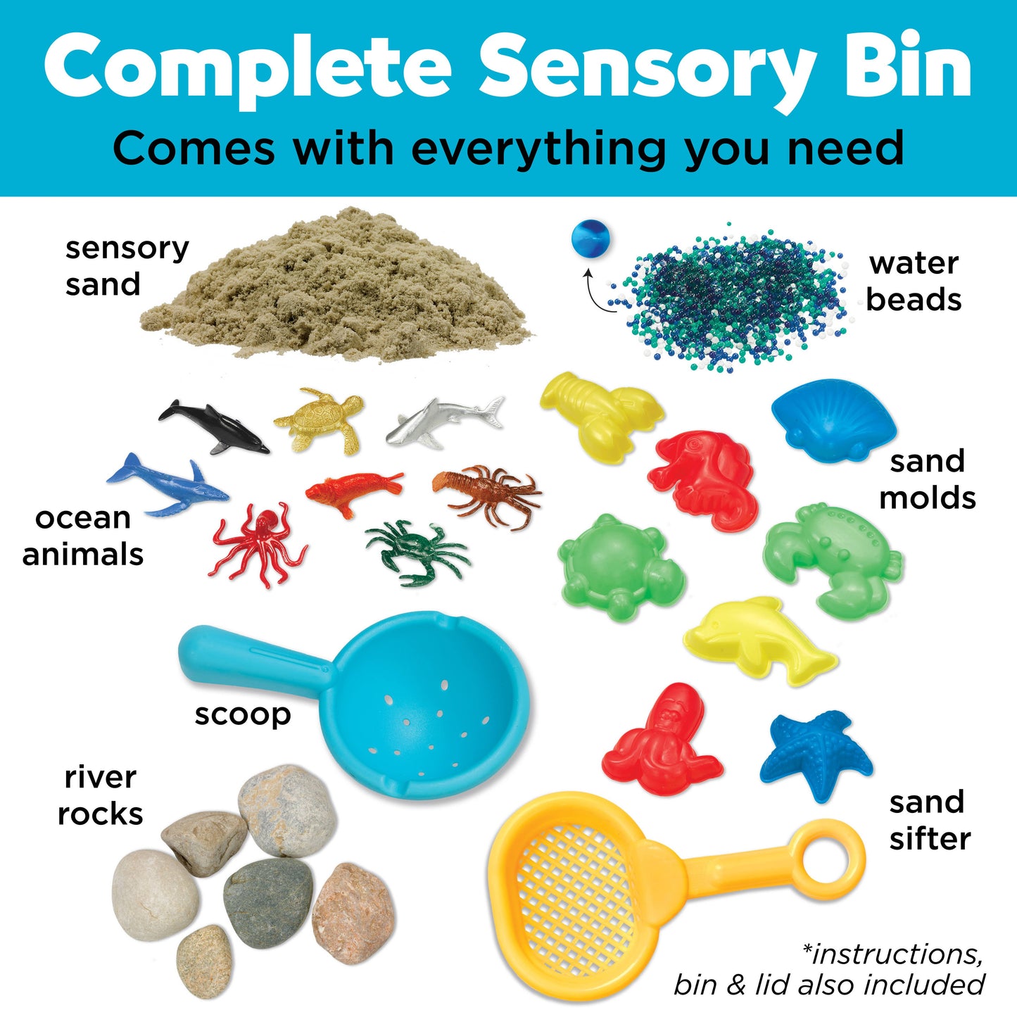 Faber Castell Sensory Bin Ocean and Sand