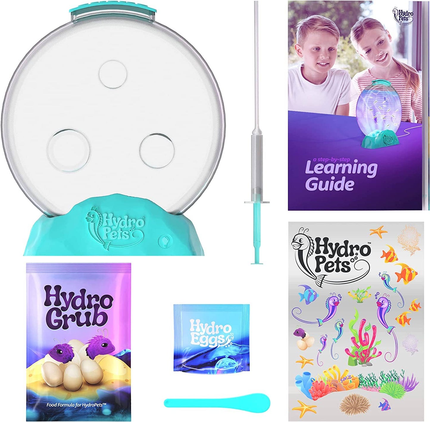 HydroPets Live Sea Pets Habitat Kit, Light Up Tank