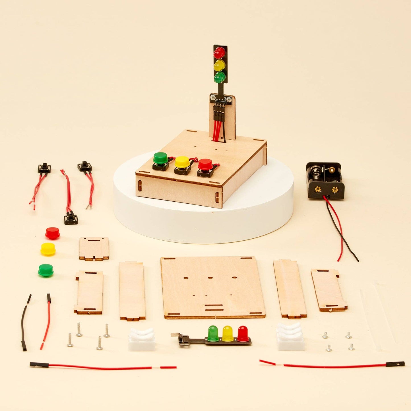 Traffic Light DIY Kit - Educational STEM Toy, Craft Kit