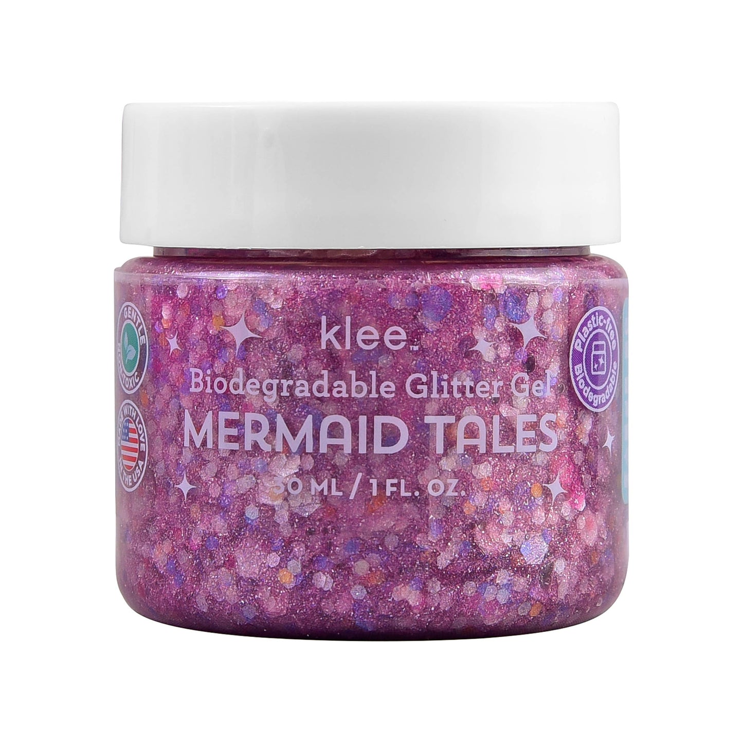 Klee Pink Glitterbug - Klee Biodegradable Glitter Gel, 1 oz