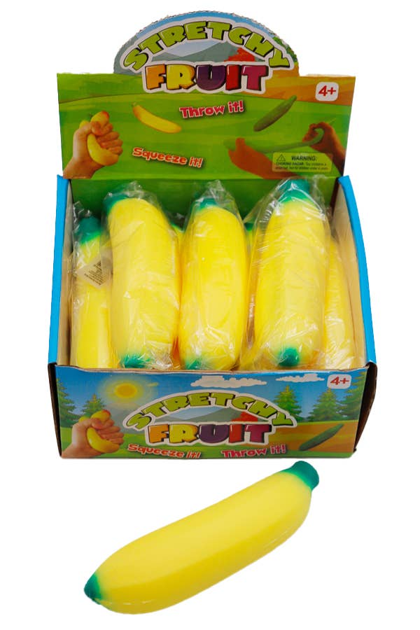 Cap Zone Jumbo Banana Stretch Squishy Toy