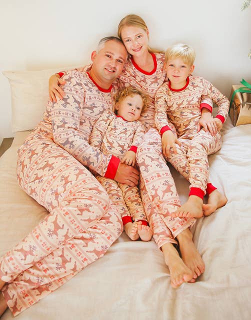 Noel Beige Christmas Long Sleeve PJs