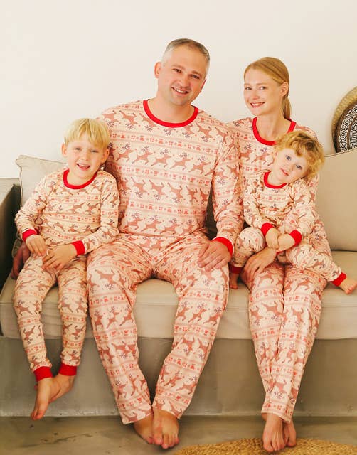 Noel Beige Christmas Long Sleeve PJs