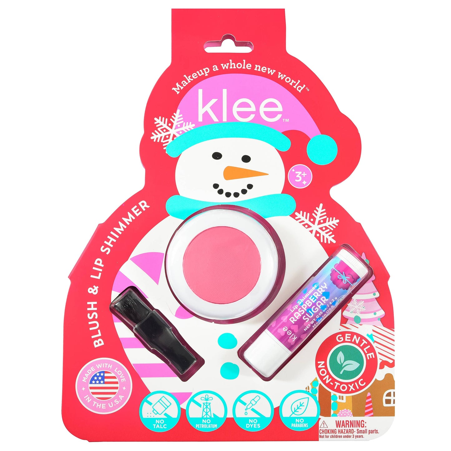 Klee Crystal Glow - Holiday Blush and Lip Shimmer Set
