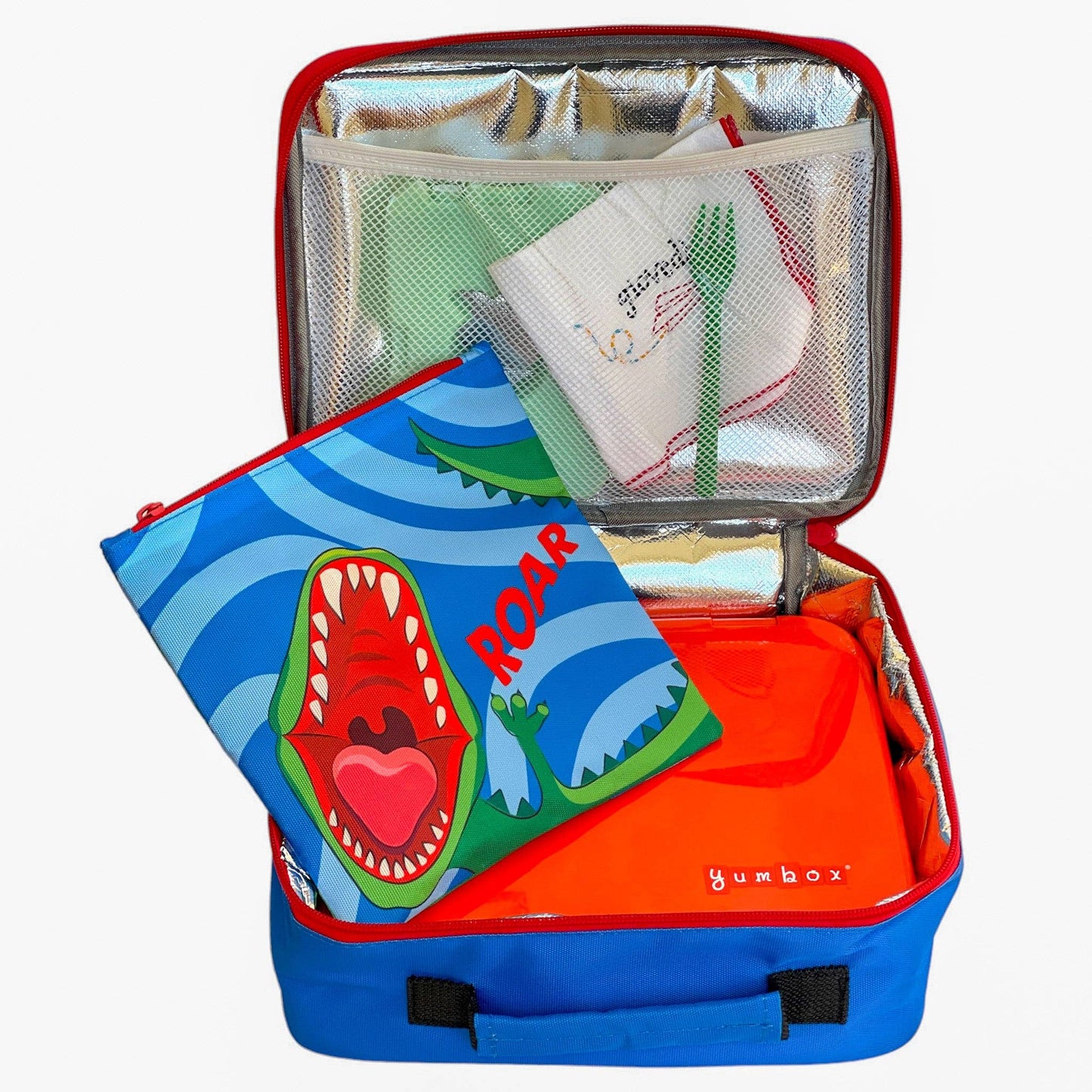 Yumbox Classic Lunch Bag & Sandwich Bag Set - Dinosaur ROAR!