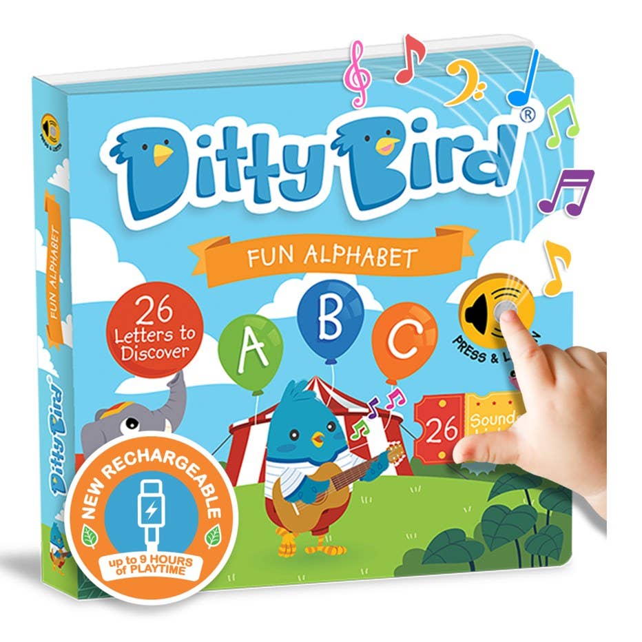 Ditty Bird Baby Sound Book Fun Alphabet | ABC Song | USB-C