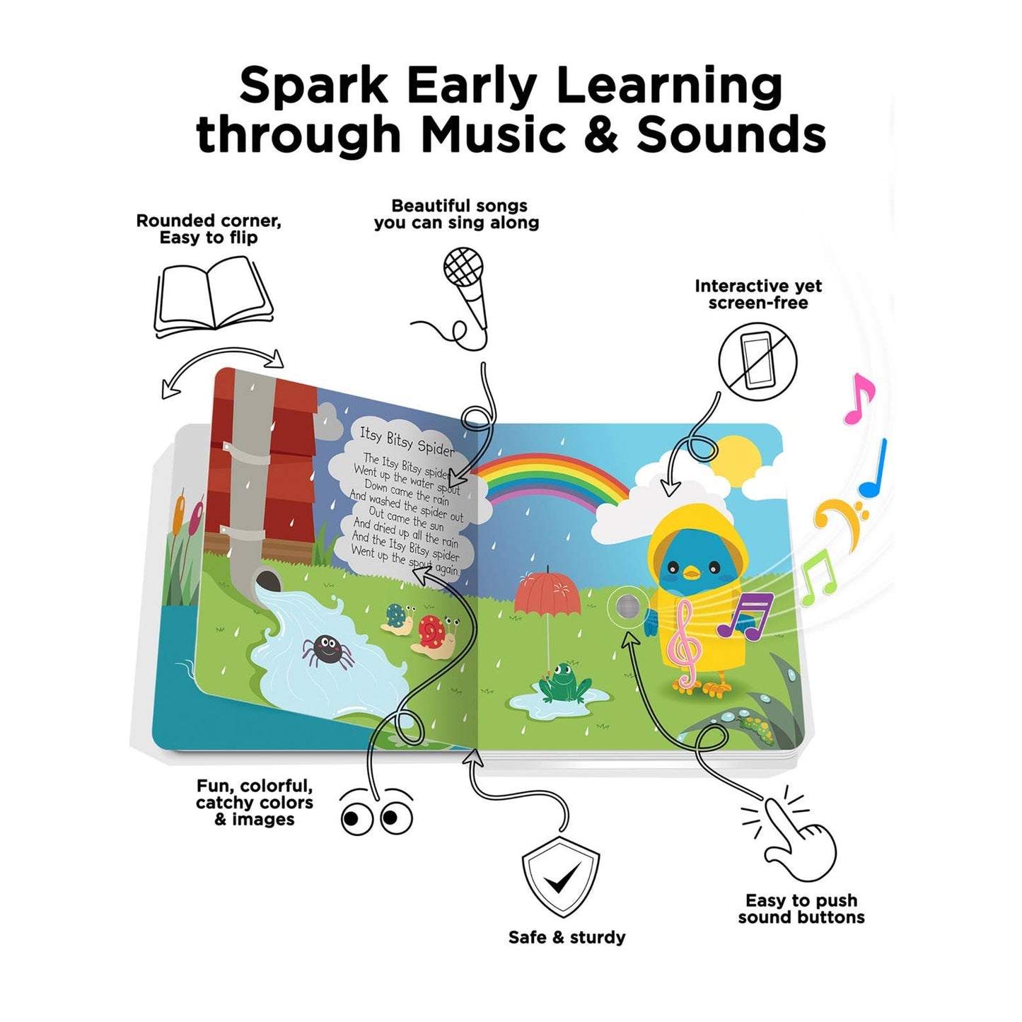 Ditty Bird Sound Book: Nursery Rhymes - Kids USB-C