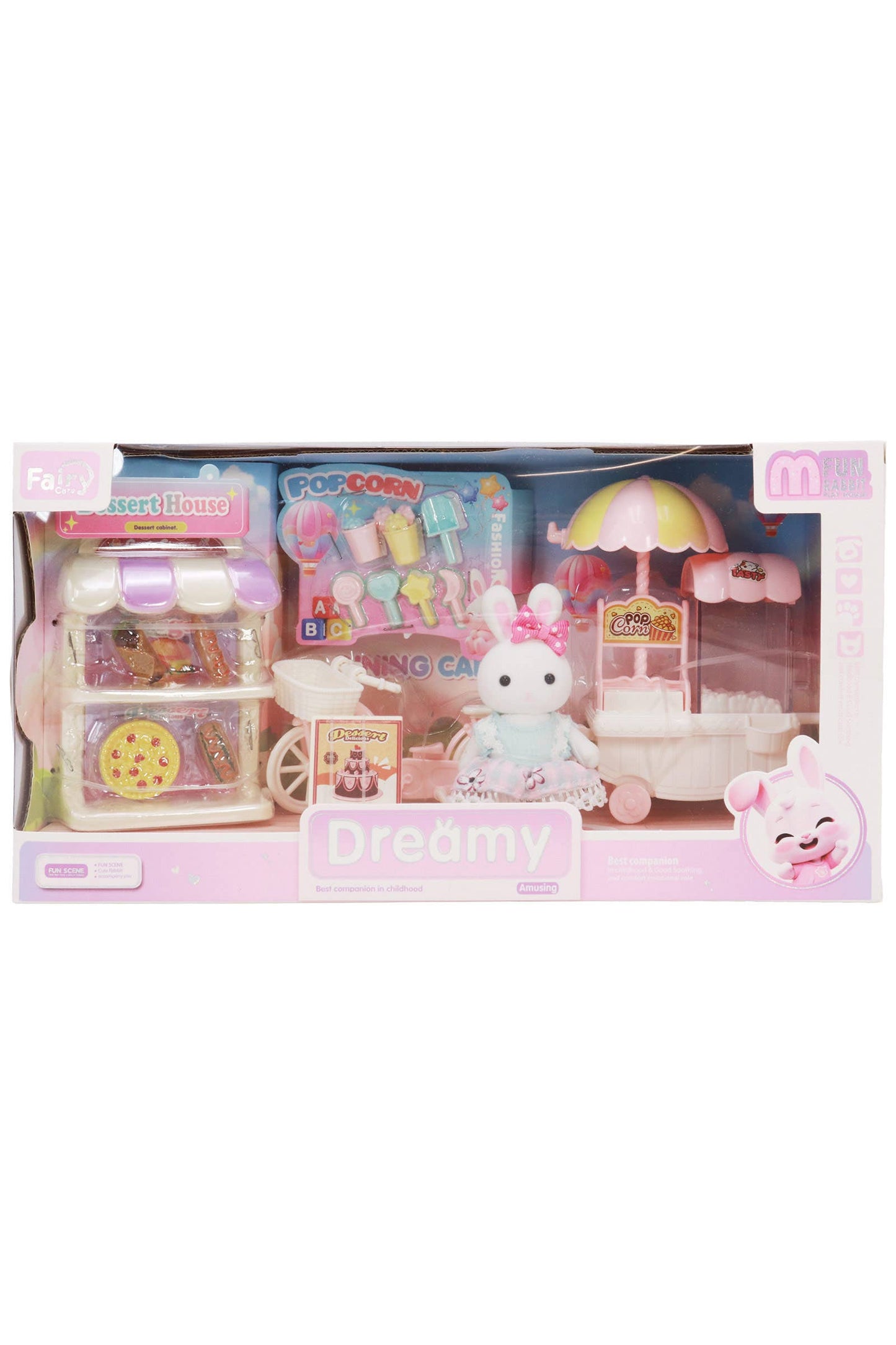 Mini Bunny Rabbit Girl Dessert Car Pretend Play