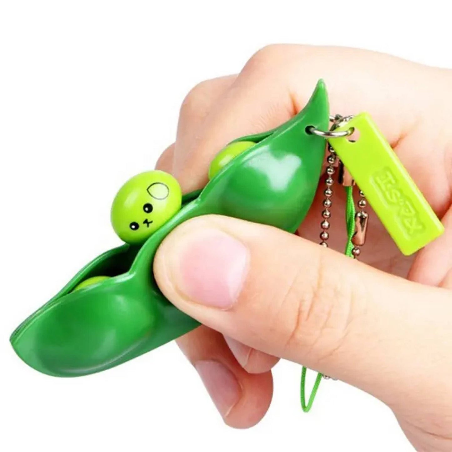 Jsblueridge Peas Stress Relief Fidget Keychain in Bulk