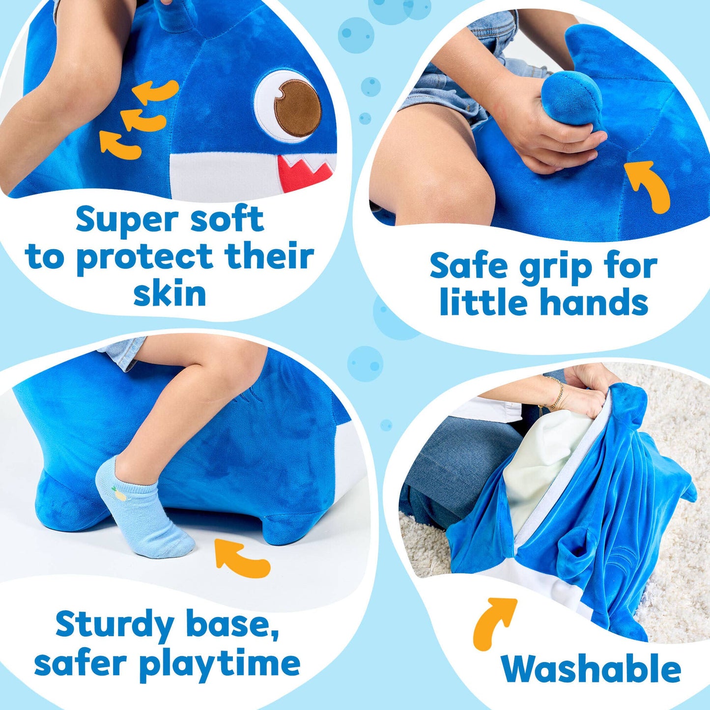 Baby Shark (Daddy) Bouncy - Ride On Plush Toy for Toddlers