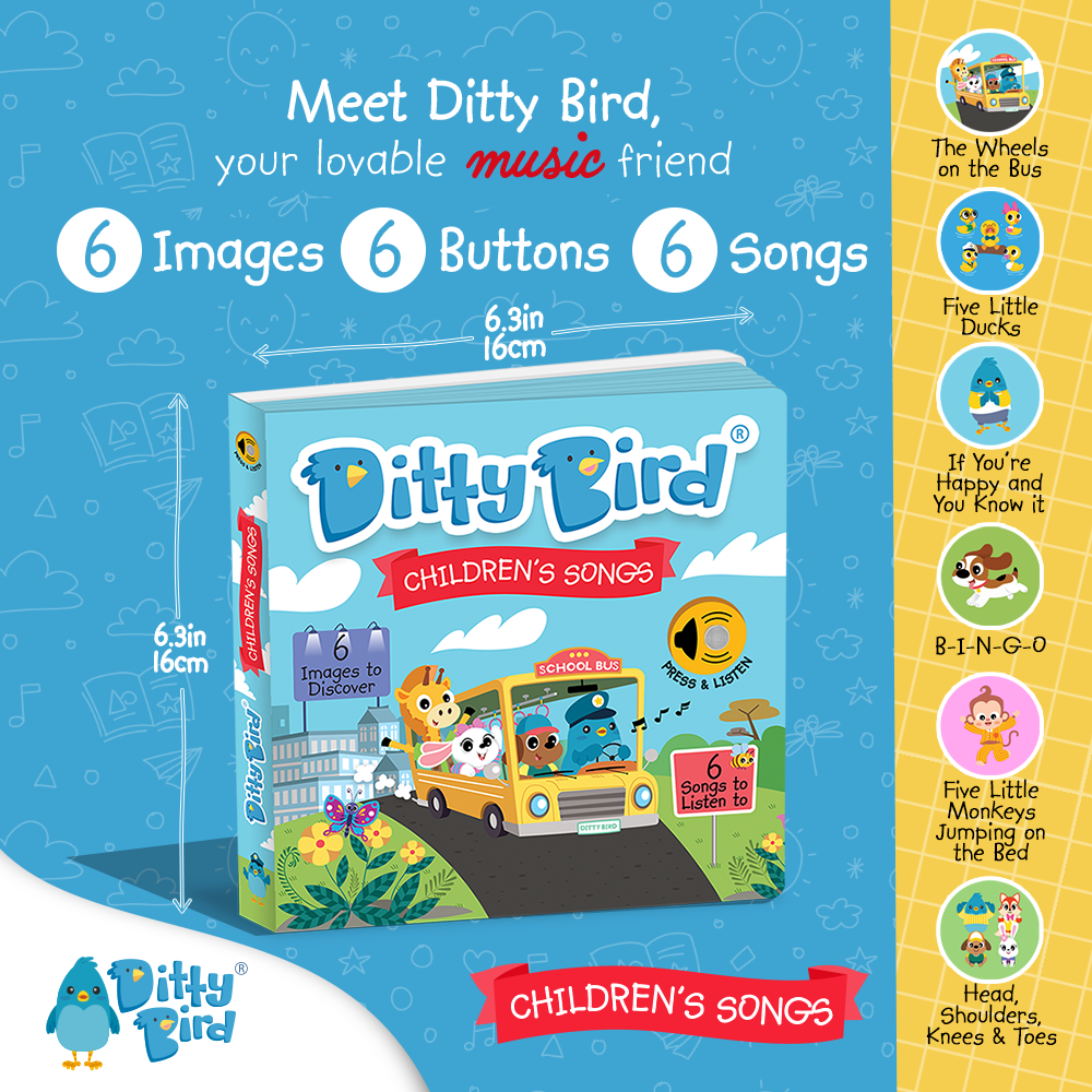 Ditty Bird Sound Book: Children´s Songs-BESTSELLER  USB-C