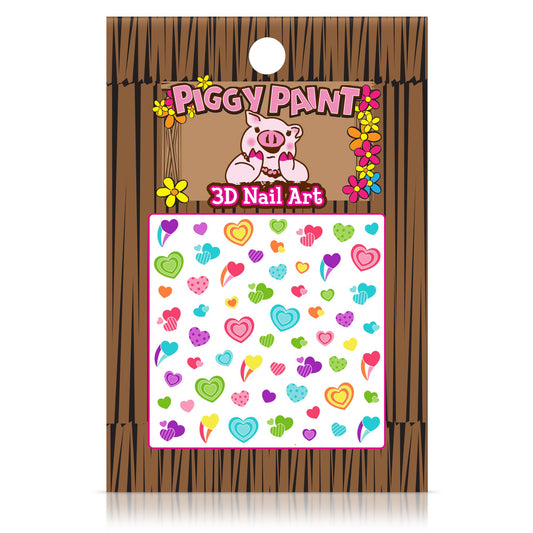 Piggy Paint Heart Nail Art