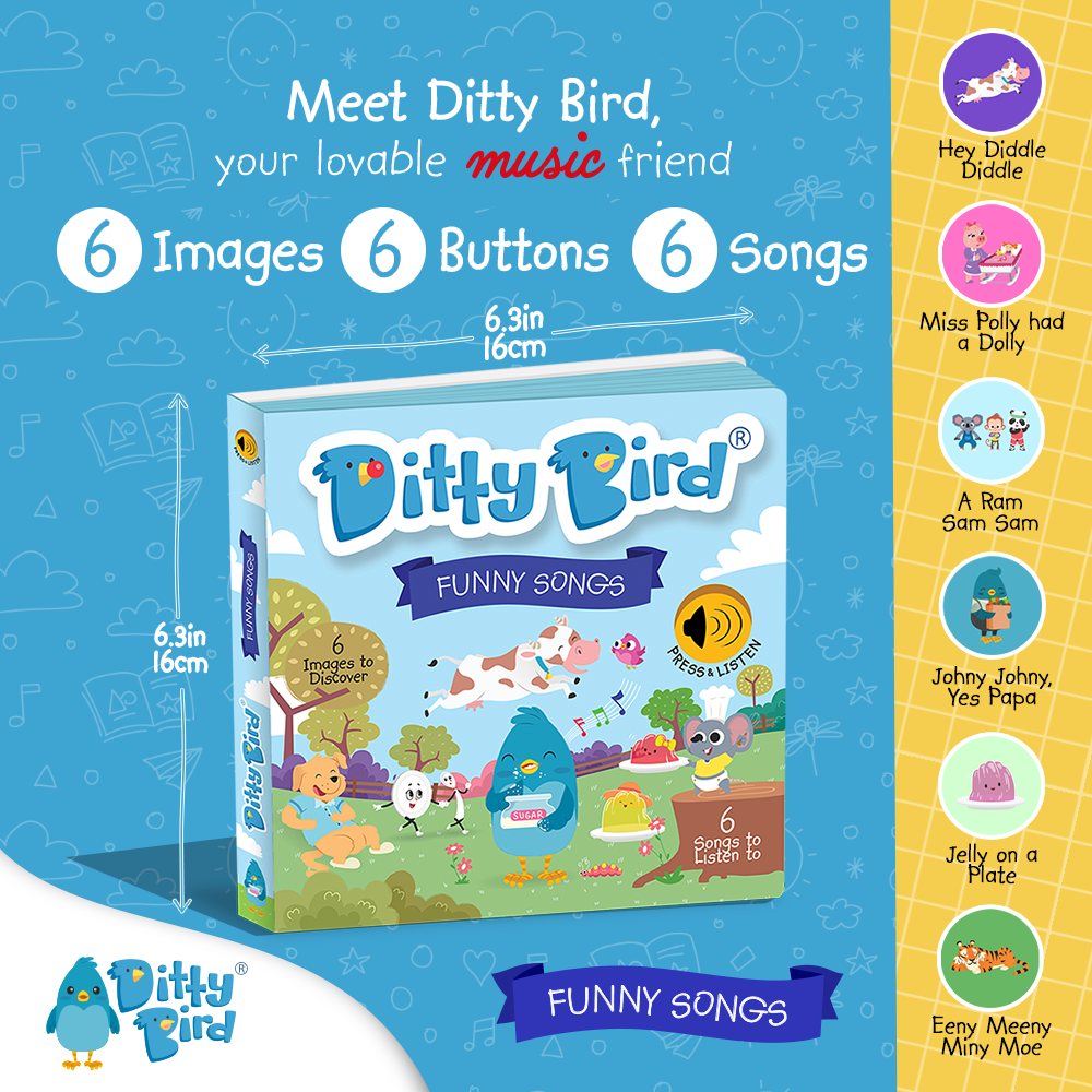 Ditty Bird Sound Book- BESTSELLER - Funny Songs