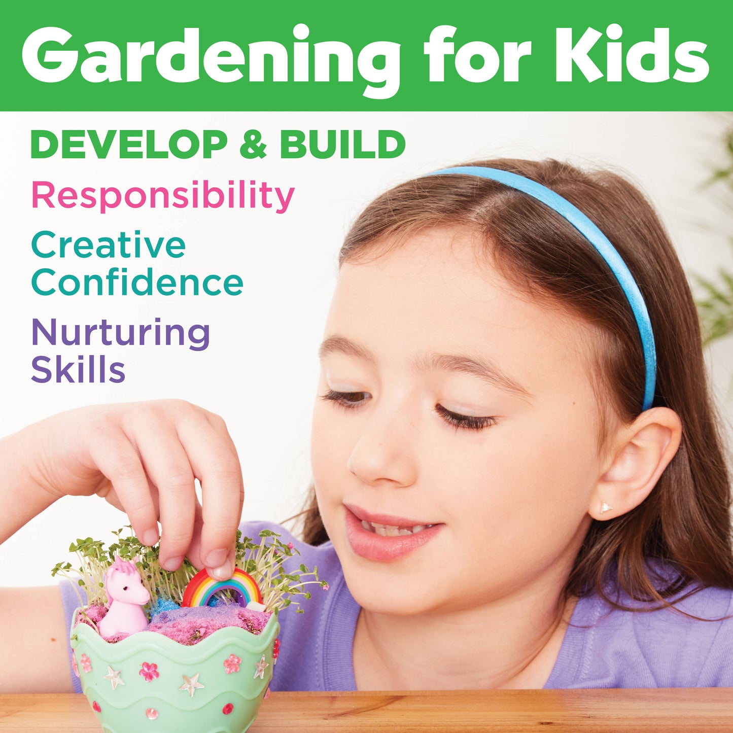 Faber Castell Grow a Mini Garden – Unicorn - DIY Craft Kit for Kids