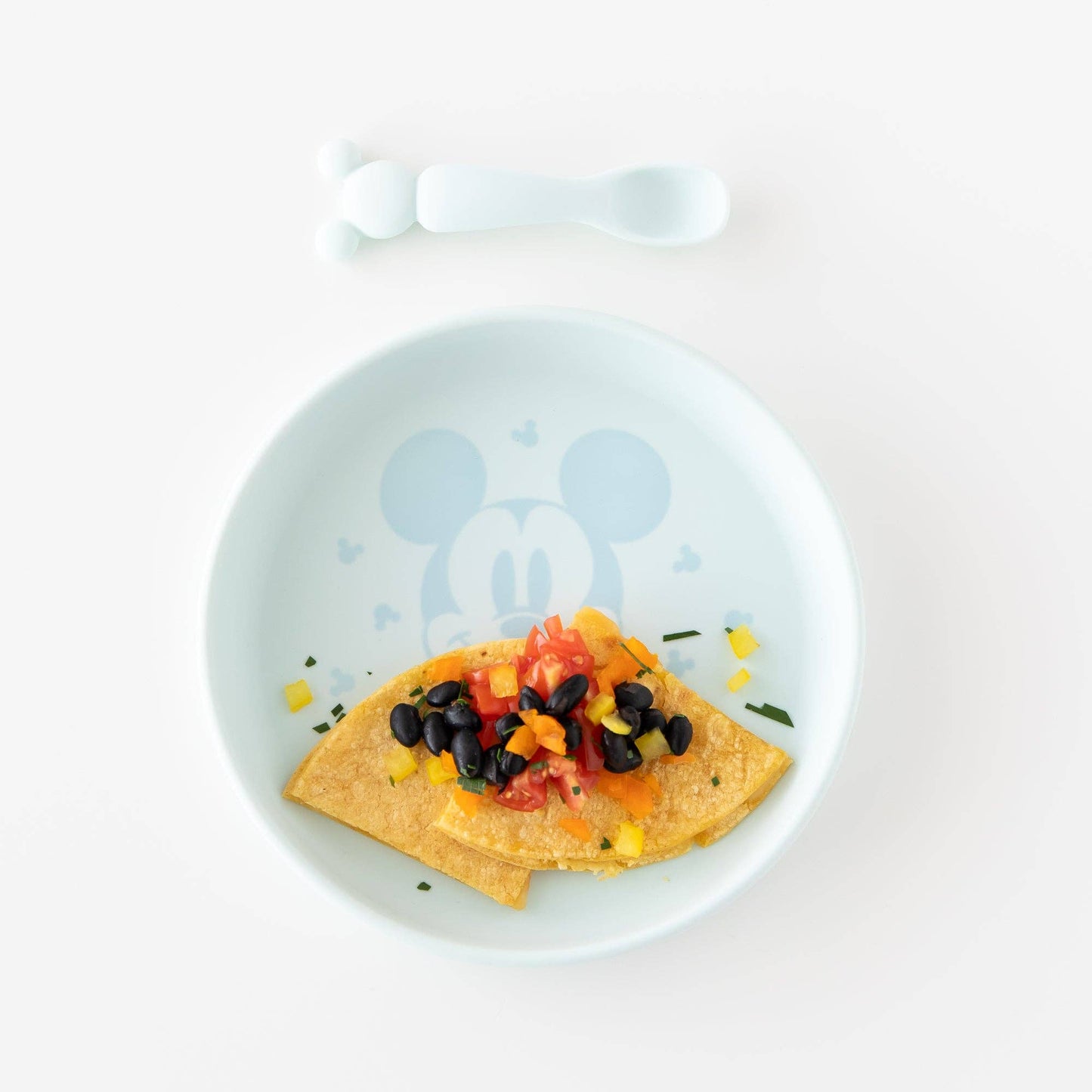 Bumkins Silicone Plate + Spoon Set: Disney Mickey Mouse