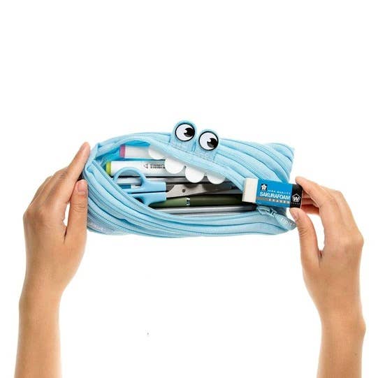 ZIPIT Gorge Monster Pencil Case, Blue