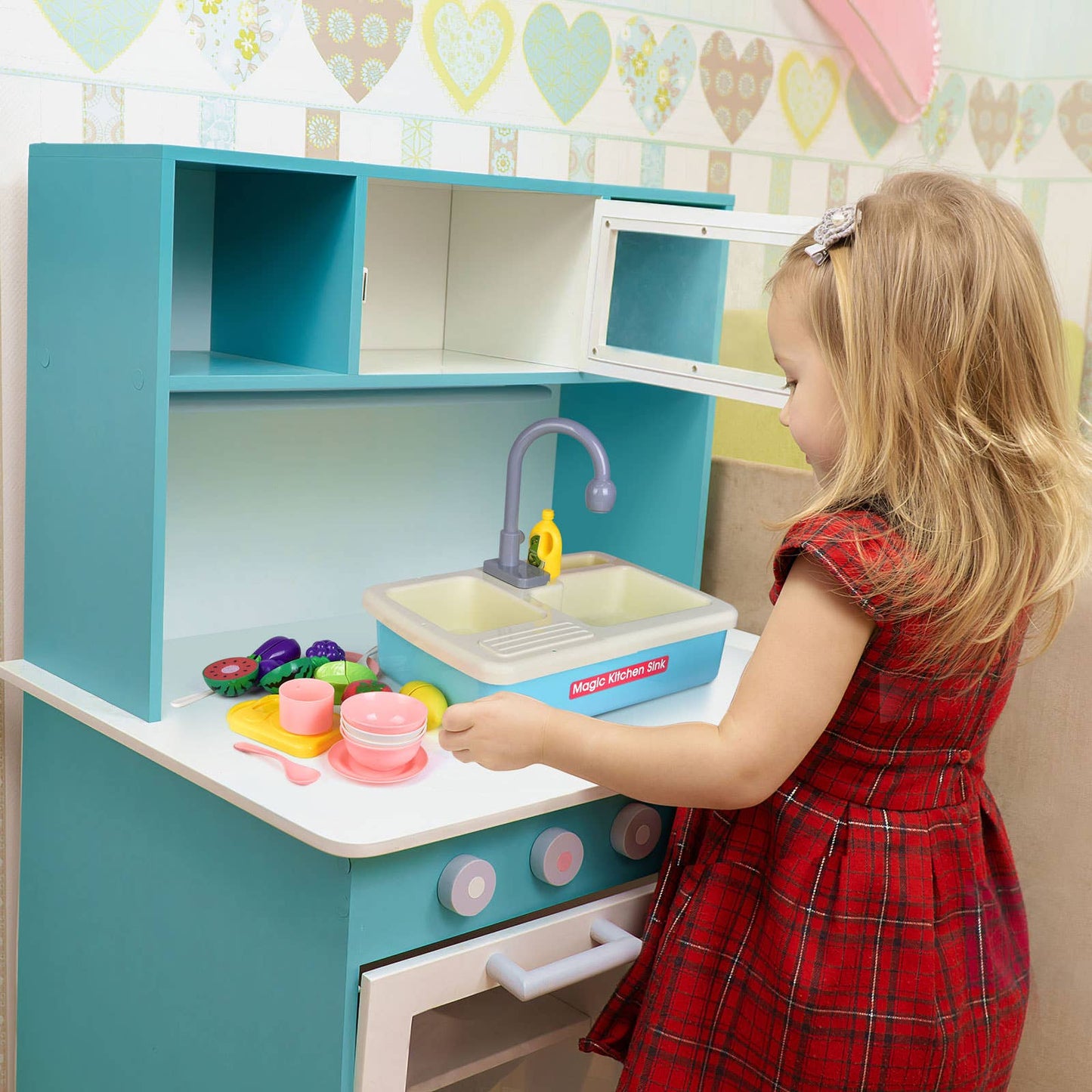 Fun Little Toys Pretend Play Sink Toys Include Play Food