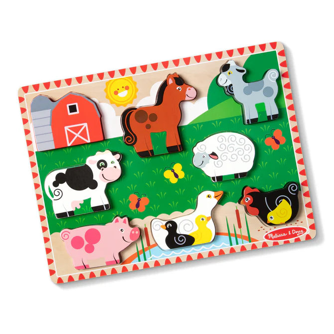 Melissa and Doug Farm Chunky Puzzle