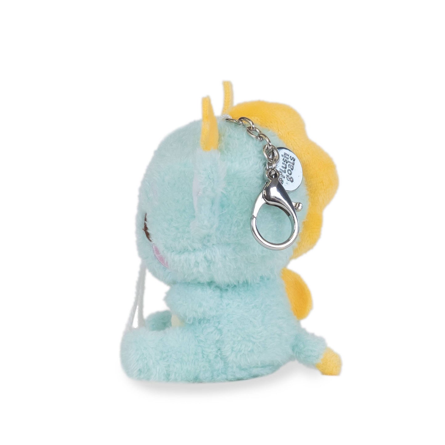 Cuddle Barn Mini Kai Keychain (Cute Kawaii Soft Blue Dragon Plush Clip)