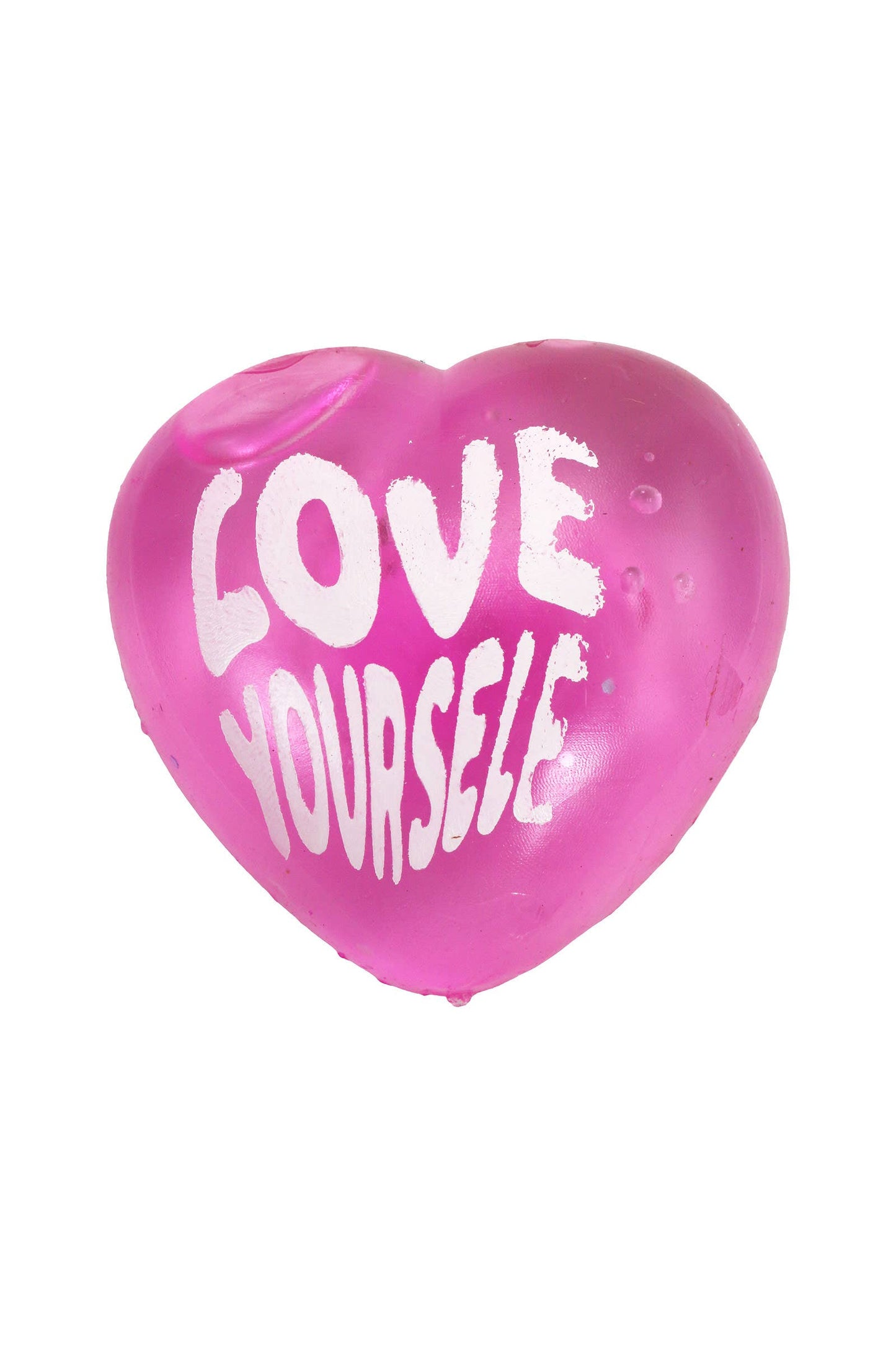 Positive Message Heart Maltose Putty Filled Squishy Toy