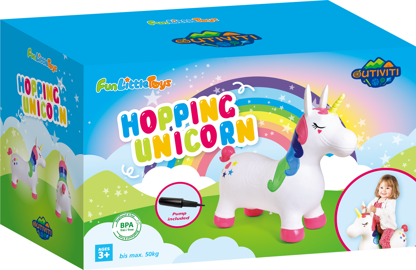 Fun Little Toys Bouncy Horse Hopping Unicorn