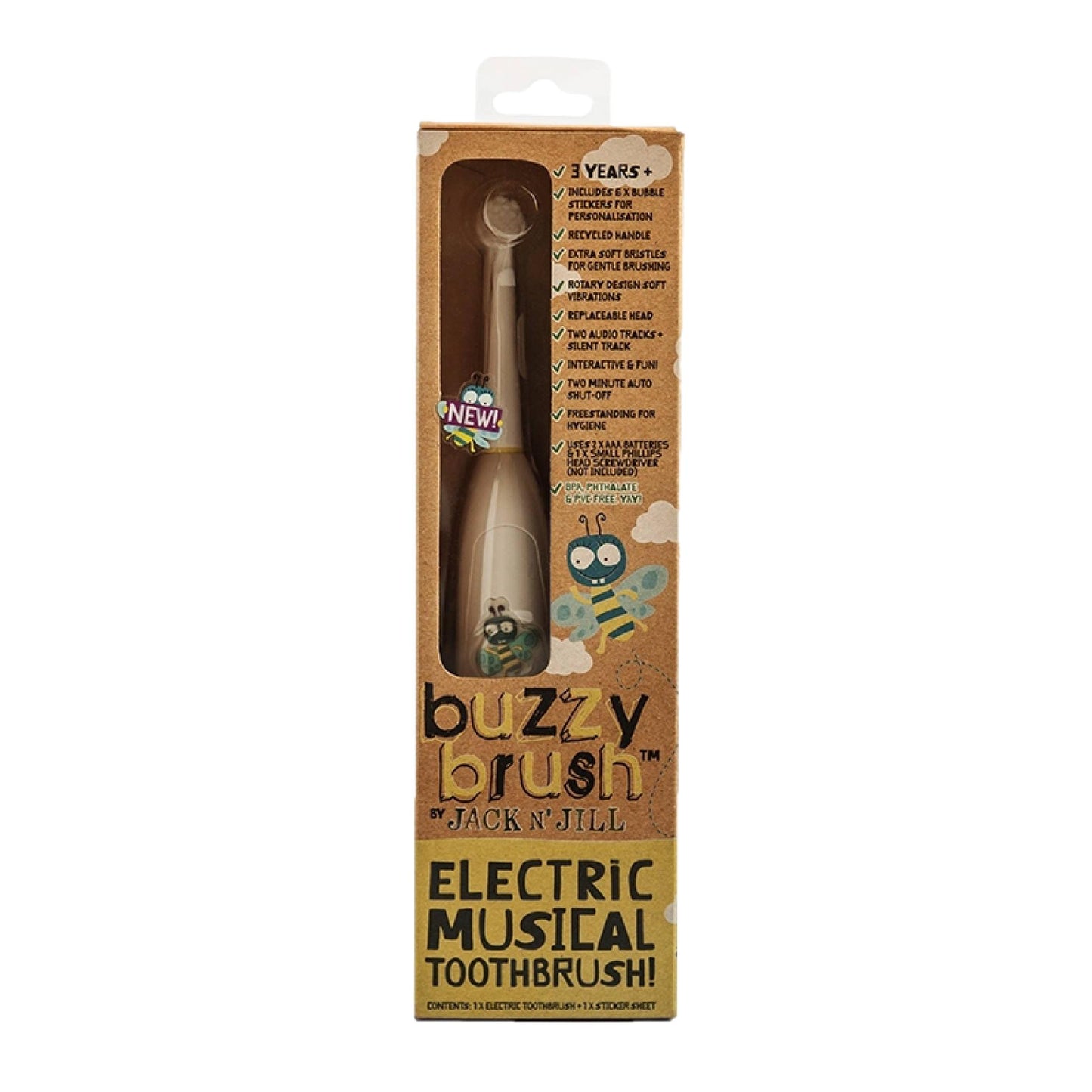 Jack N Jill Buzzy Brush Musical Electric Toothbrush