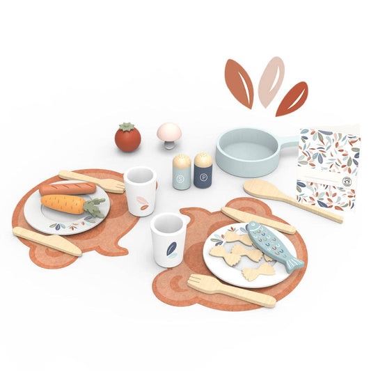 Speedy Monkey Dining Set - Role play - wooden toys