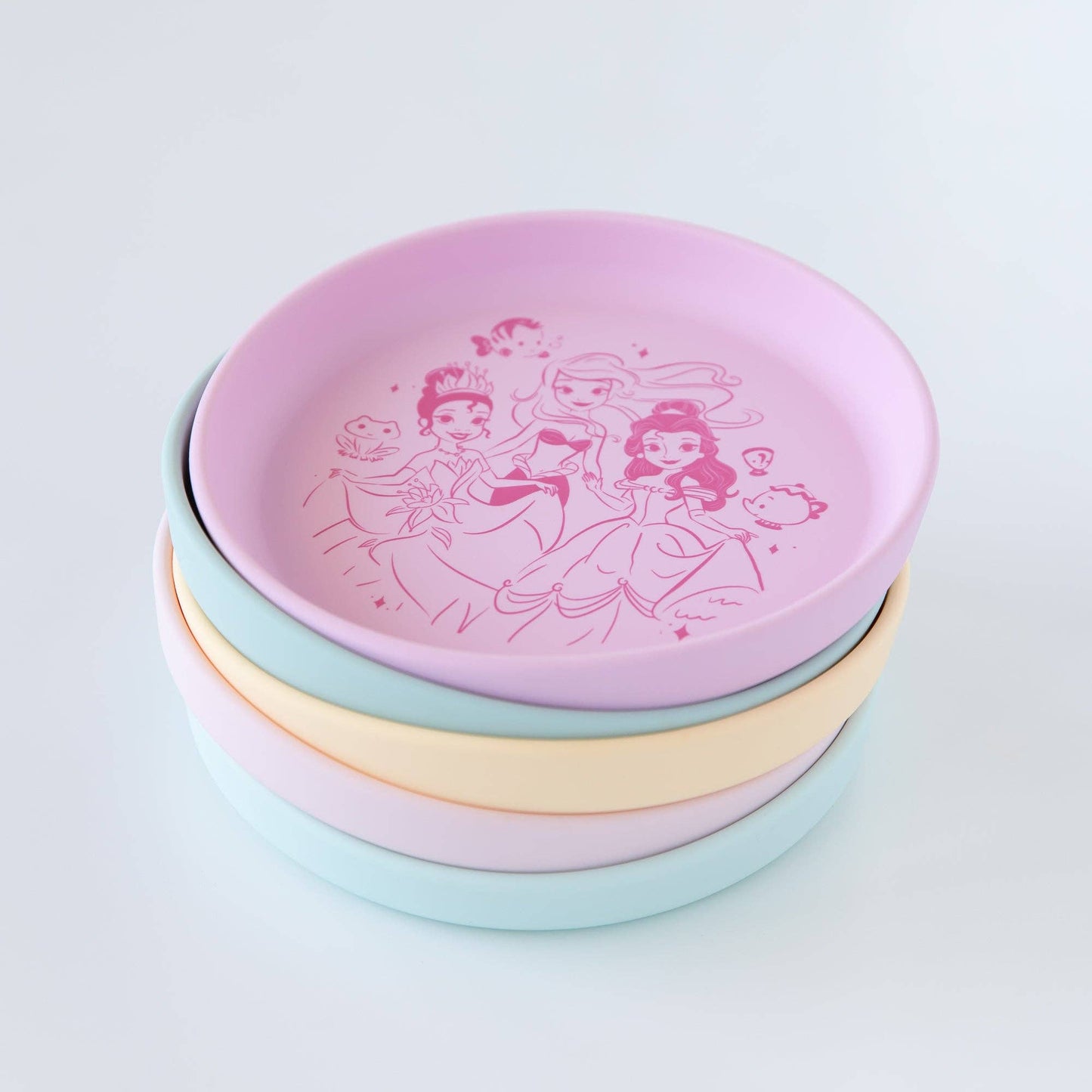 Bumkins Silicone Plate + Spoon Set: Disney Princess