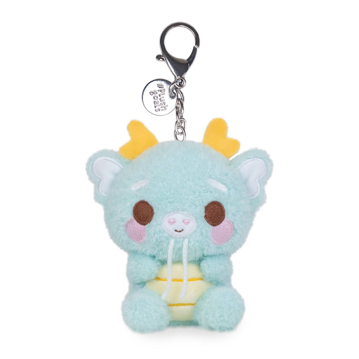 Cuddle Barn Mini Kai Keychain (Cute Kawaii Soft Blue Dragon Plush Clip)