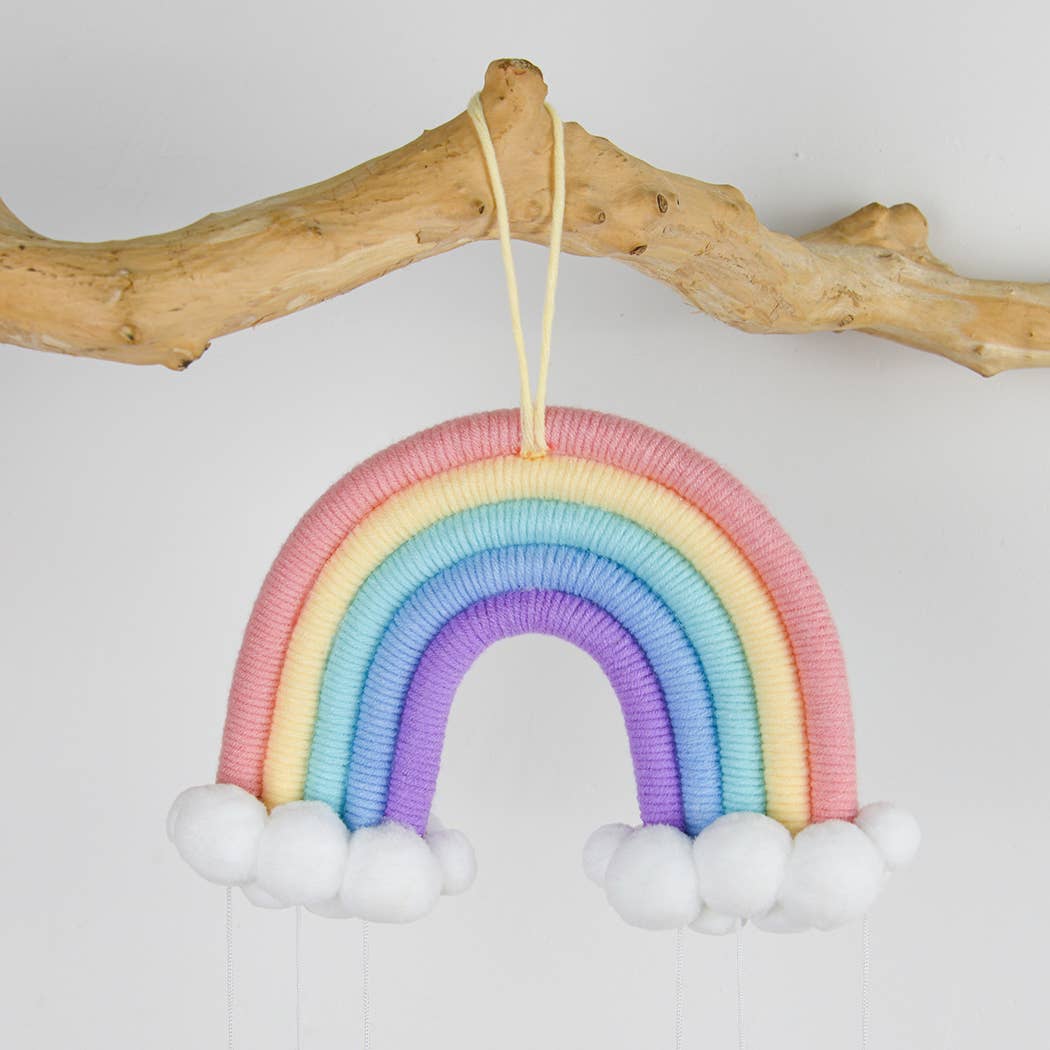 Handmade Braided Rainbow Wall Decoration