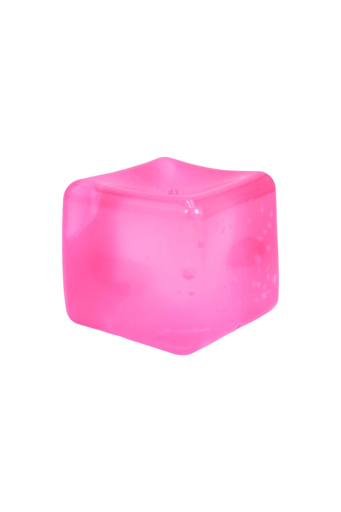 Clear Colorful Cube Maltose Putty Filled Squishy - PVC Box