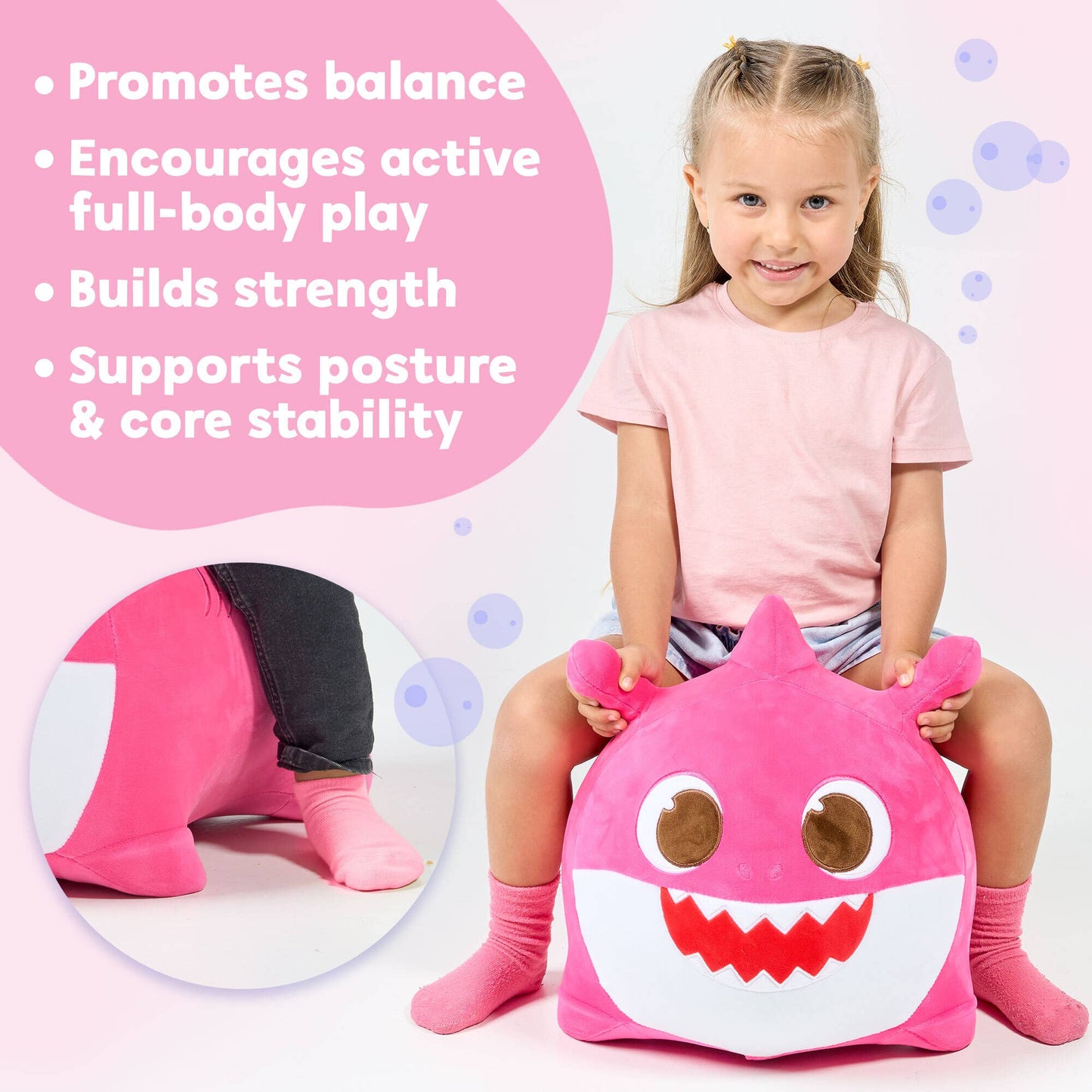 Baby Shark (Mommy) Bouncy - Ride On Plush Toy for Toddlers