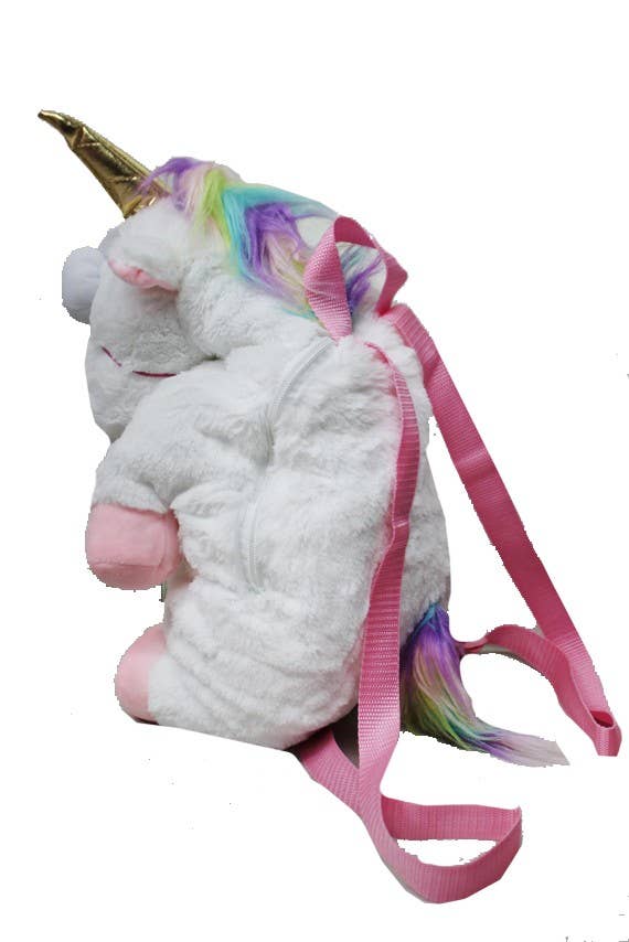 Cap Zone Unicorn Plush Stuffed Animal Backpack