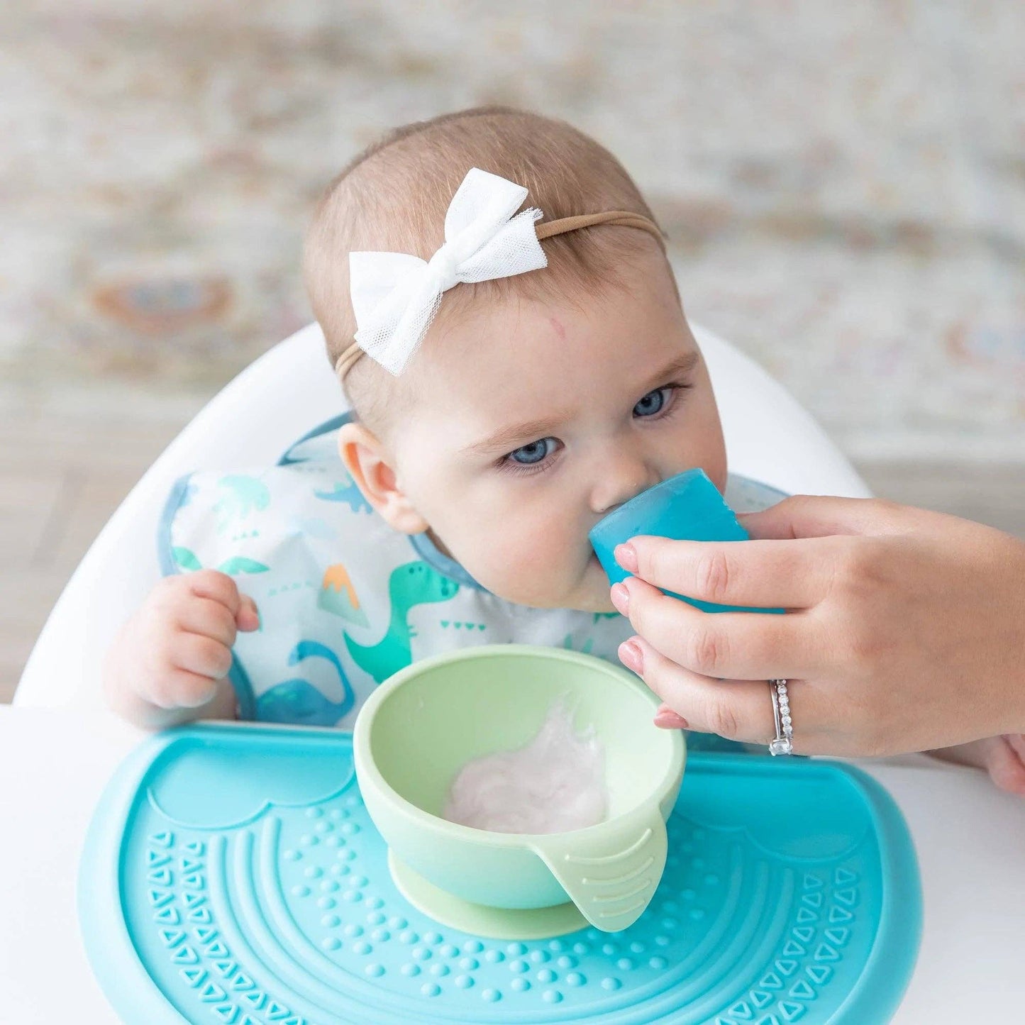 Bumkins Silicone Starter Cup: Blue