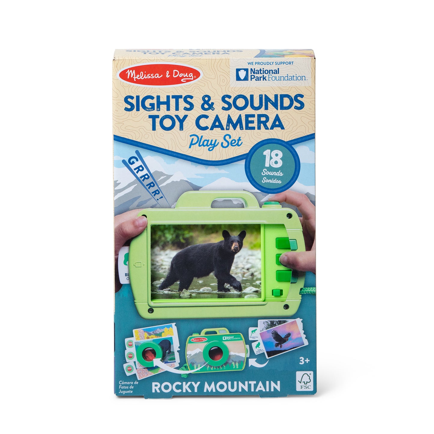 Melissa and Doug Rocky Mountain Sights & Sounds Toy Camera Play Set