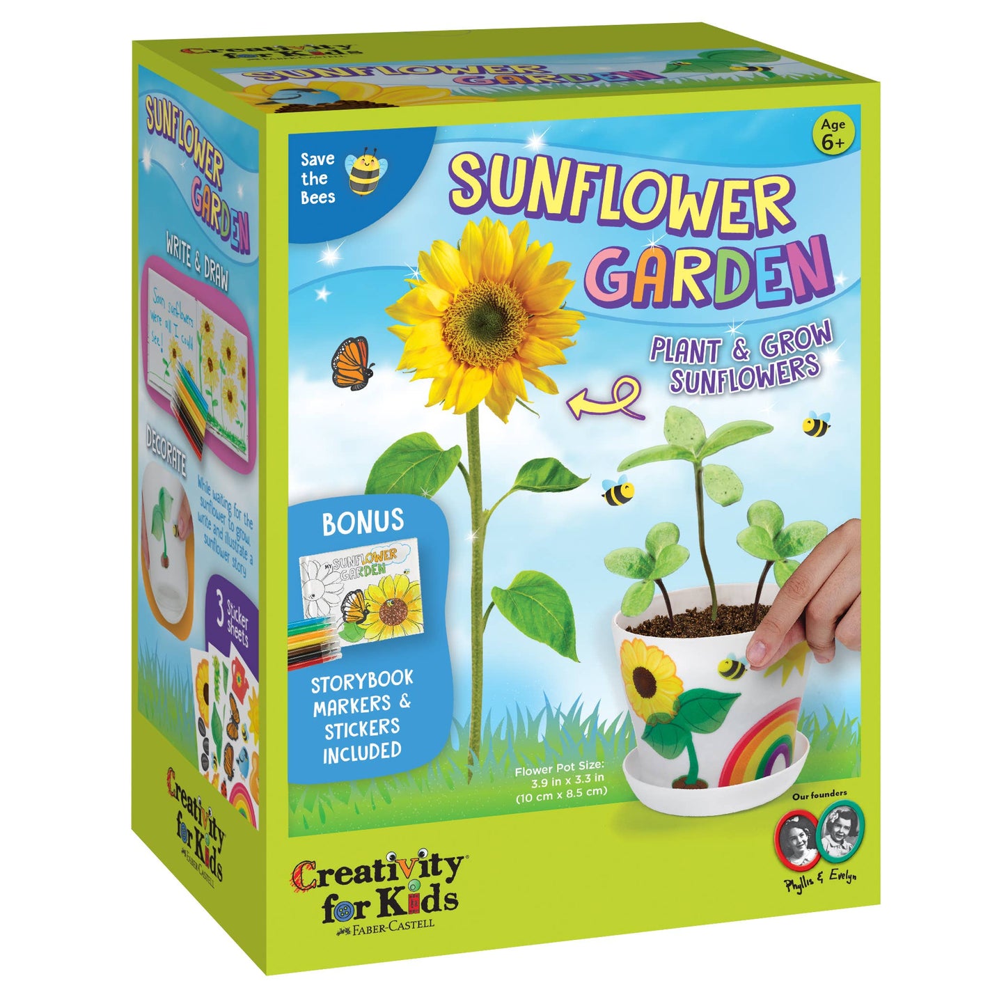 Faber Castell Grow a Sunflower Garden DIY Craft Kit for Kids