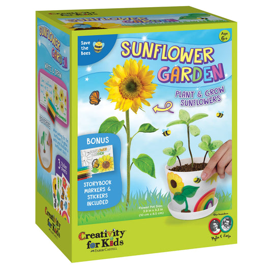 Faber Castell Grow a Sunflower Garden DIY Craft Kit for Kids