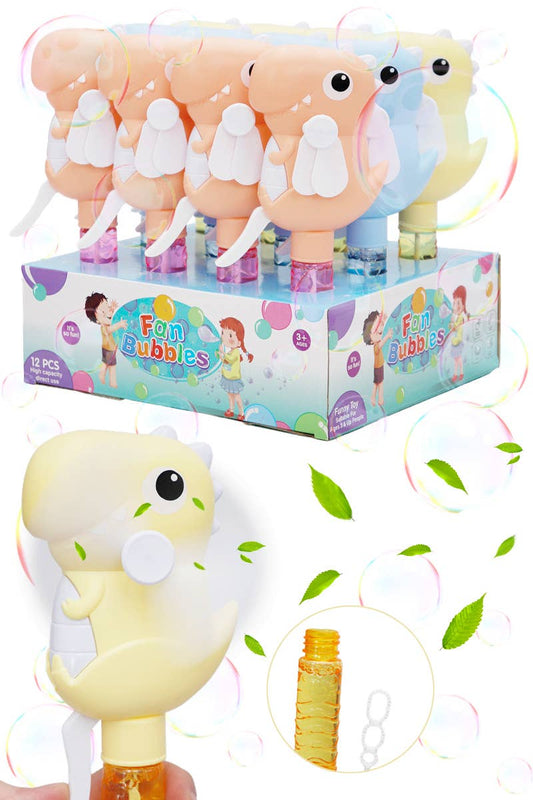 Dinosaur Manual Hand-Held Fan Bubble Wand