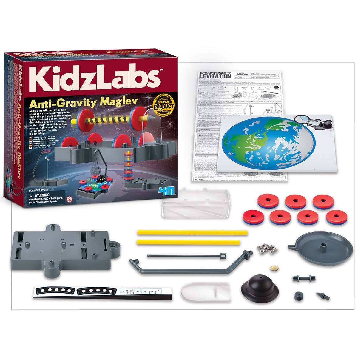 Toysmith 4M Kidzlabs Anti Gravity Magnetic Levitation Science Kit