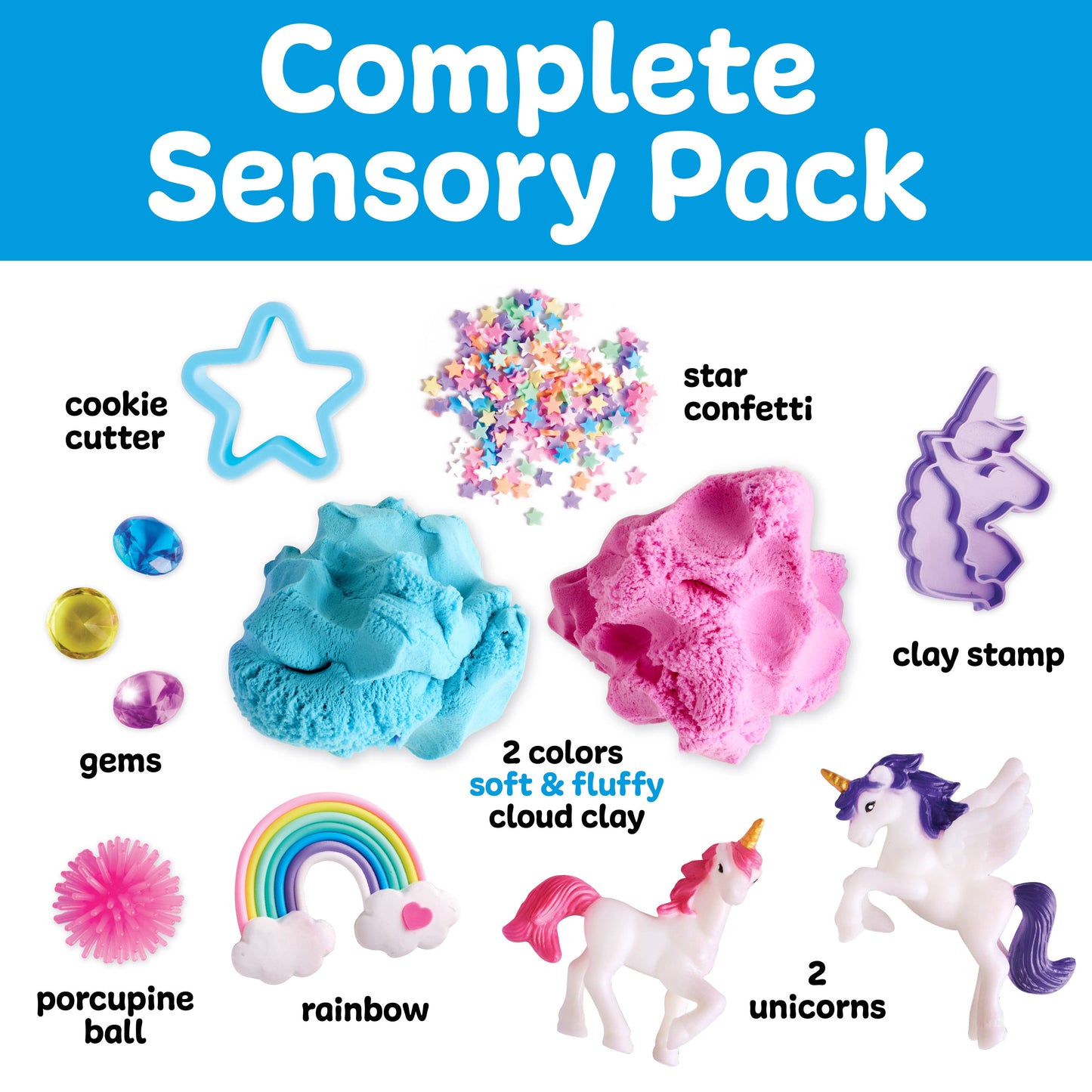 Faber Castell Sensory Pack Unicorn On the Go Play Set for Kids