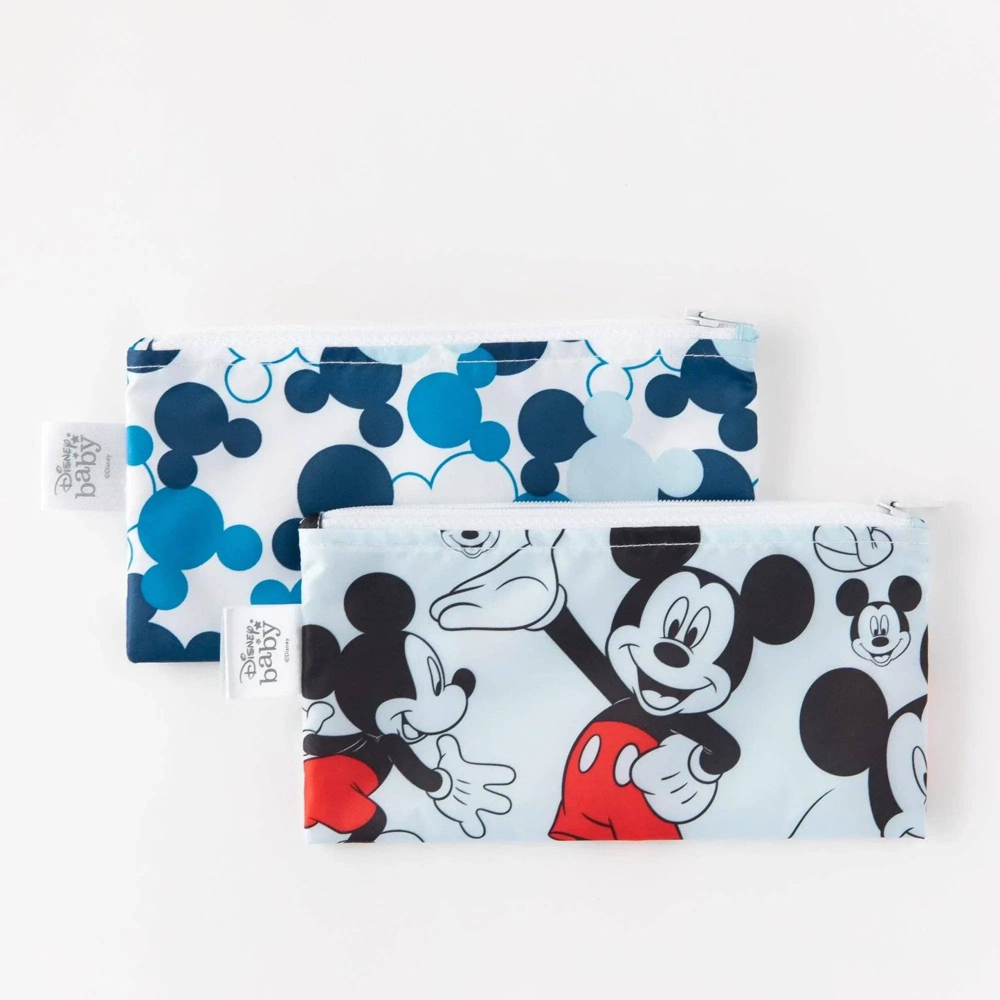 Bumkins Reusable Snack Bag, Small 2-Pack: Mickey Mouse