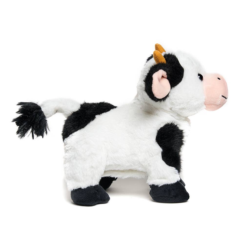 Cuddle Barn Barnyard Buddies - Cow (Soft Singing Walking Kid Plush Toy)