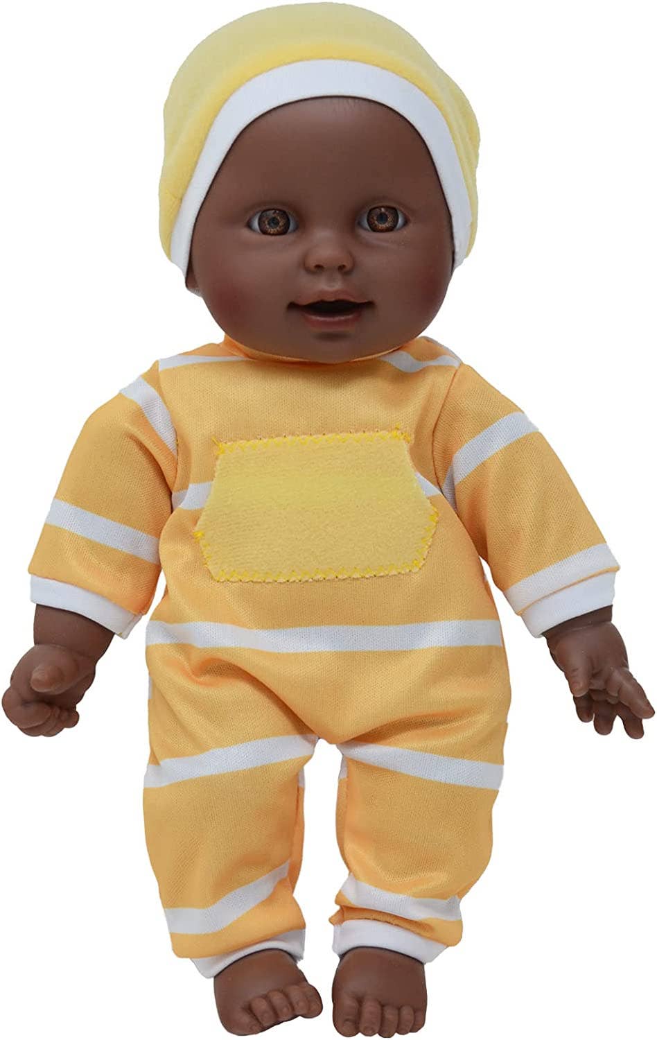 The New York Doll Collection 11" Doll Striped W/ Pacifier: Caucasian