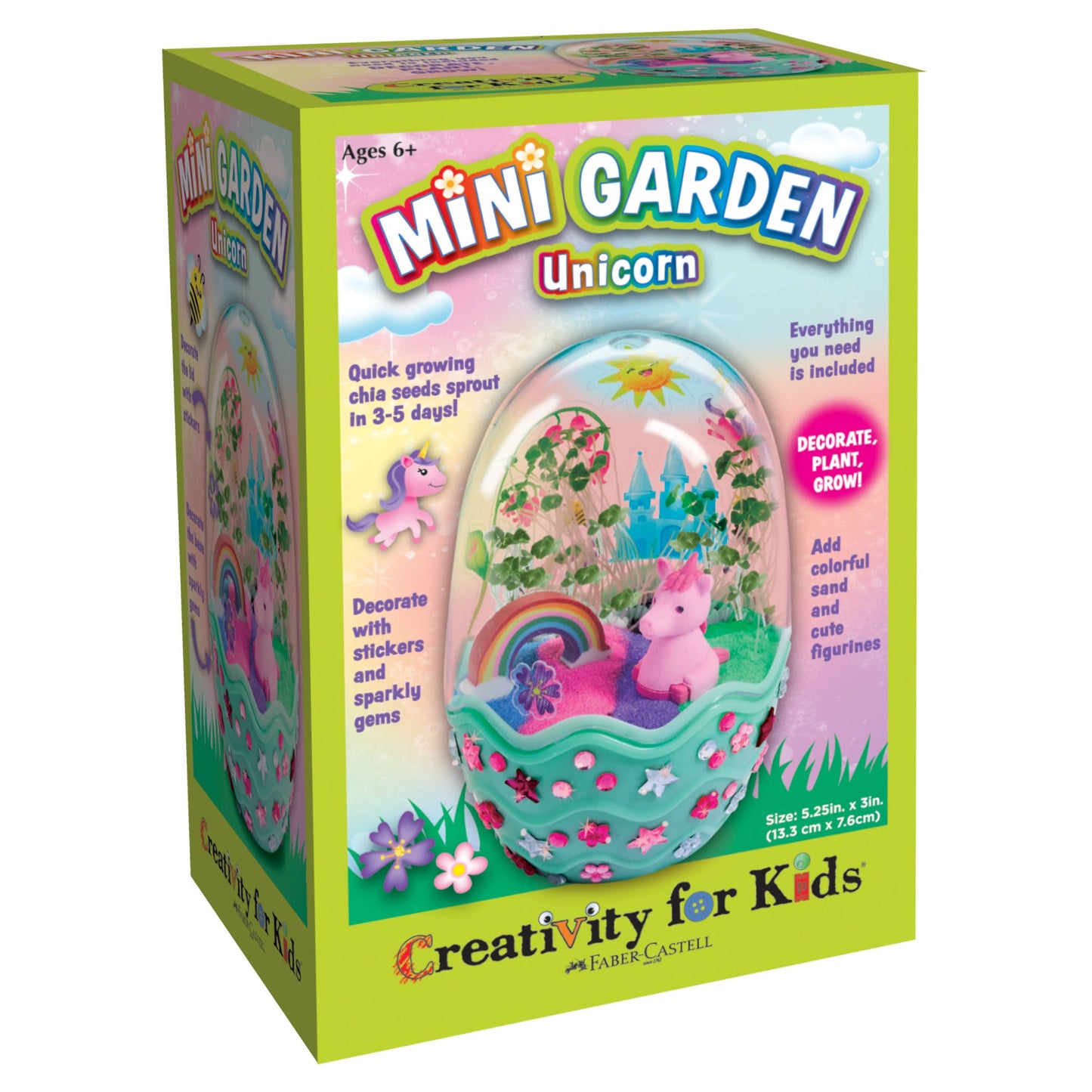 Faber Castell Grow a Mini Garden – Unicorn - DIY Craft Kit for Kids