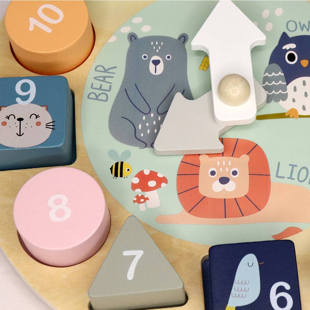 Leo & Friends Shape Sorting Clock