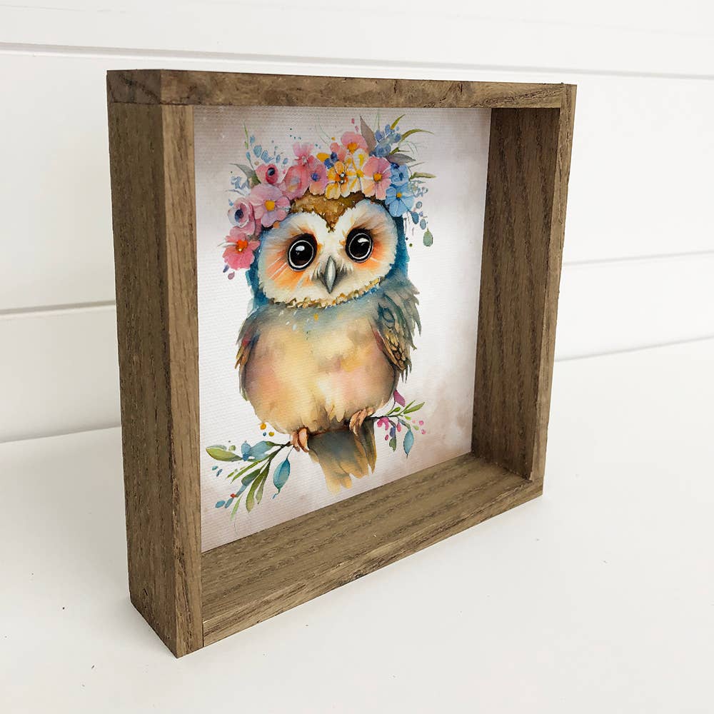 Hangout Home Cute Flower Owl