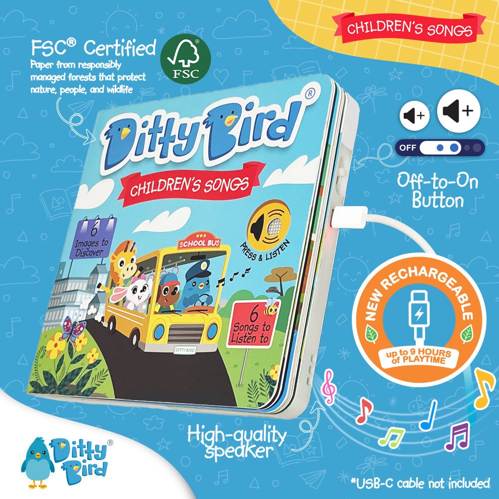 Ditty Bird Sound Book: Children´s Songs-BESTSELLER  USB-C
