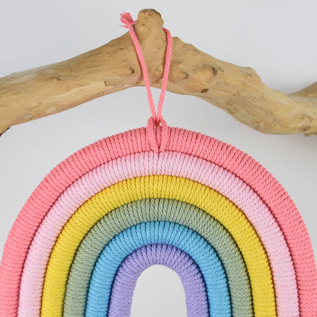 Macrame Rainbow Wall Hanging Decor For Kids: A