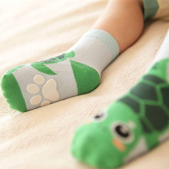 Vaenait Baby Turtle Zoo Baby Animal Socks: Green